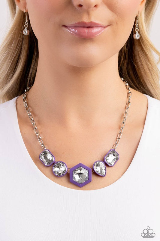 Evolving Elegance - Purple - Paparazzi Necklace Image