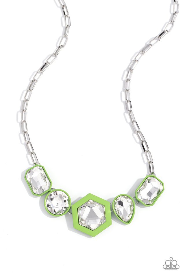 Evolving Elegance - Green - Paparazzi Necklace Image
