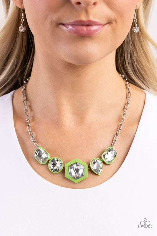 Evolving Elegance - Green - Paparazzi Necklace Image
