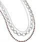 Tasteful Tiers - Red - Paparazzi Necklace Image
