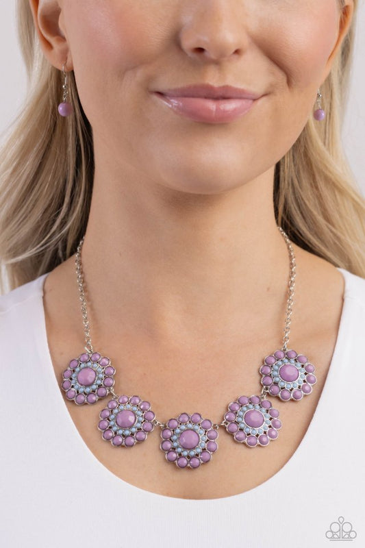 Floral Fervor - Purple - Paparazzi Necklace Image