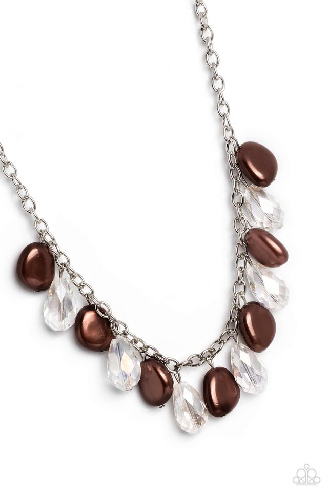 Welcome to BALL Street - Brown - Paparazzi Necklace Image