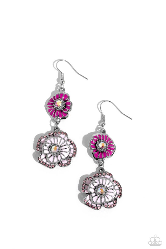 Buy Pink American Diamond and CZ Studded Dangler Earrings online from Karat  Cart
