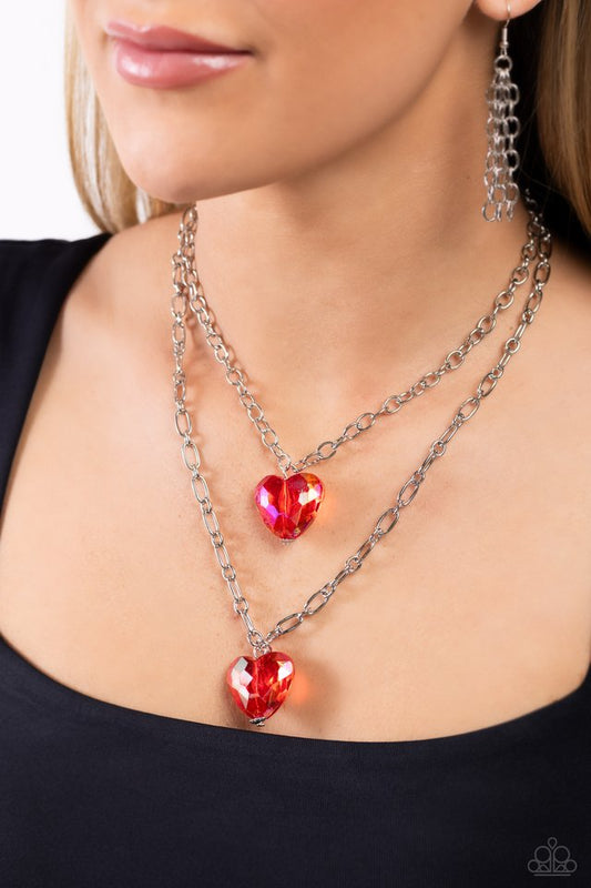 Layered Love - Red - Paparazzi Necklace Image