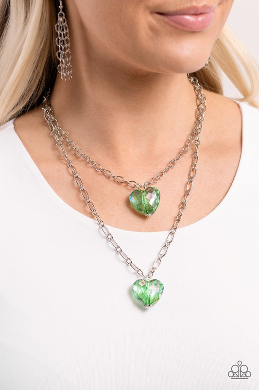 Layered Love - Green - Paparazzi Necklace Image