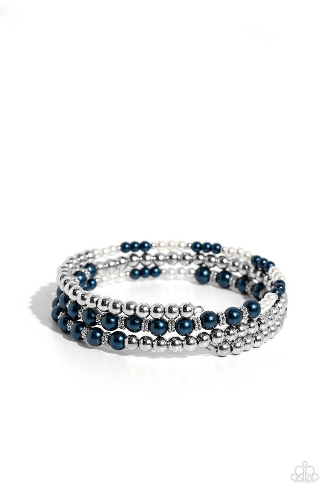Just SASSING Through - Blue - Paparazzi Bracelet Image