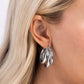 HOOP of the Day - Silver - Paparazzi Earring Image