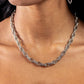 Braided Ballad - Silver - Paparazzi Necklace Image