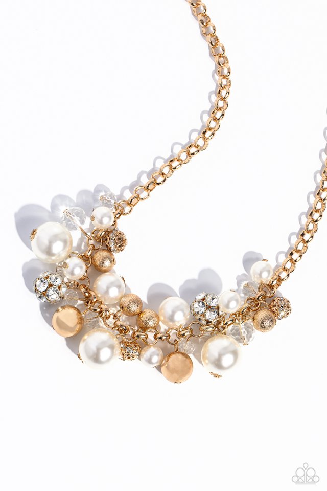 Corporate Catwalk - Gold - Paparazzi Necklace Image