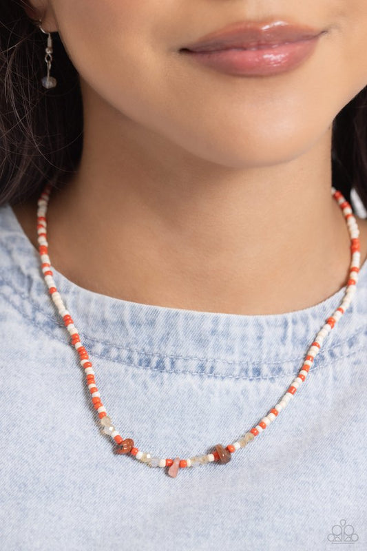 Naturally Notorious - Orange - Paparazzi Necklace Image