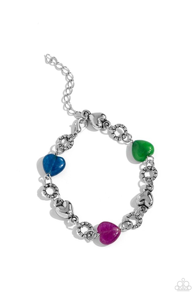 I Can Feel Your Heartbeat - Multi - Paparazzi Bracelet Image