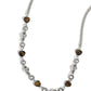 My HEARTBEAT Will Go On - Brown - Paparazzi Necklace Image