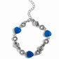 I Can Feel Your Heartbeat - Blue - Paparazzi Bracelet Image