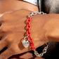 Locked and Loved - Red - Paparazzi Bracelet Image