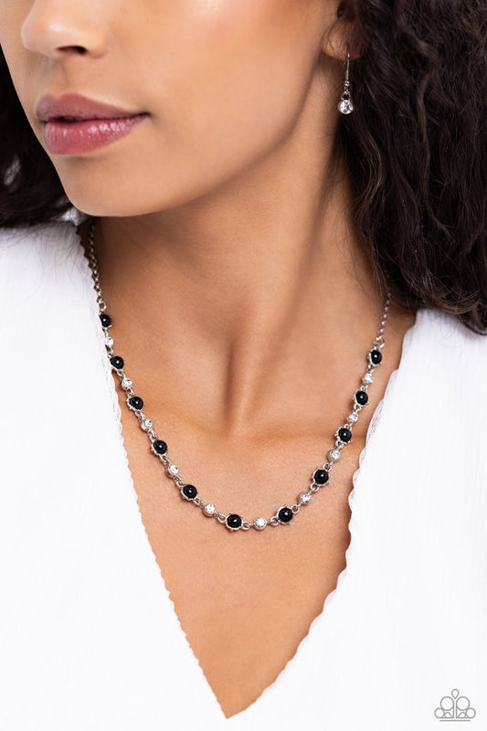 Pronged Passion - Black - Paparazzi Necklace Image