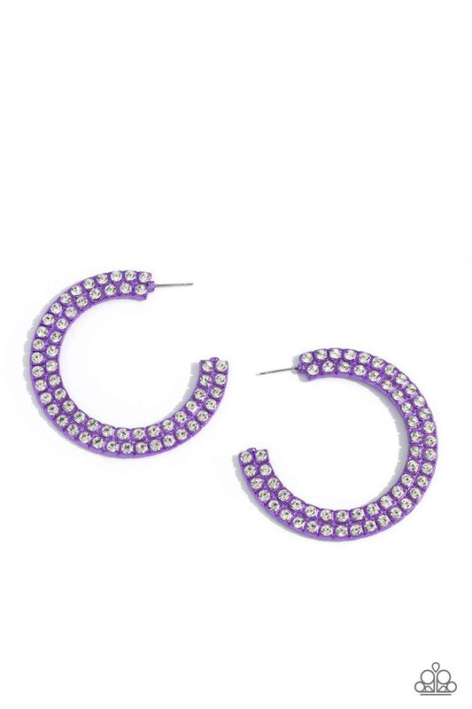 Flawless Fashion - Purple - Paparazzi Earring Image