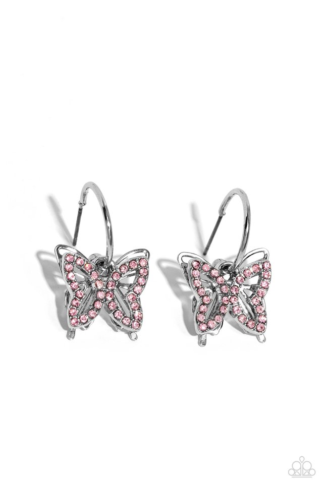 Lyrical Layers - Pink - Paparazzi Earring Image