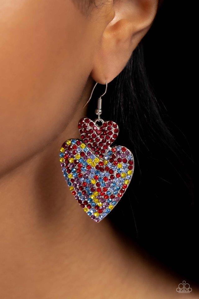 Flirting Flourish - Red - Paparazzi Earring Image
