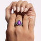 Scalloped Showcase - Purple - Paparazzi Ring Image