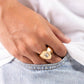 Glistening Gamble - Gold - Paparazzi Ring Image