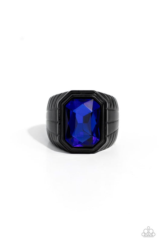 Cavalier Claim - Blue - Paparazzi Ring Image