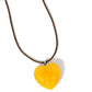 Serene Sweetheart - Yellow - Paparazzi Necklace Image