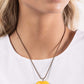 Serene Sweetheart - Yellow - Paparazzi Necklace Image