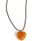 Serene Sweetheart - Orange - Paparazzi Necklace Image