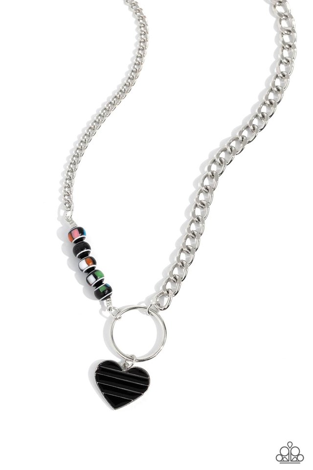 Mismatched Mayhem - Black - Paparazzi Necklace Image