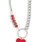 Mismatched Mayhem - Red - Paparazzi Necklace Image