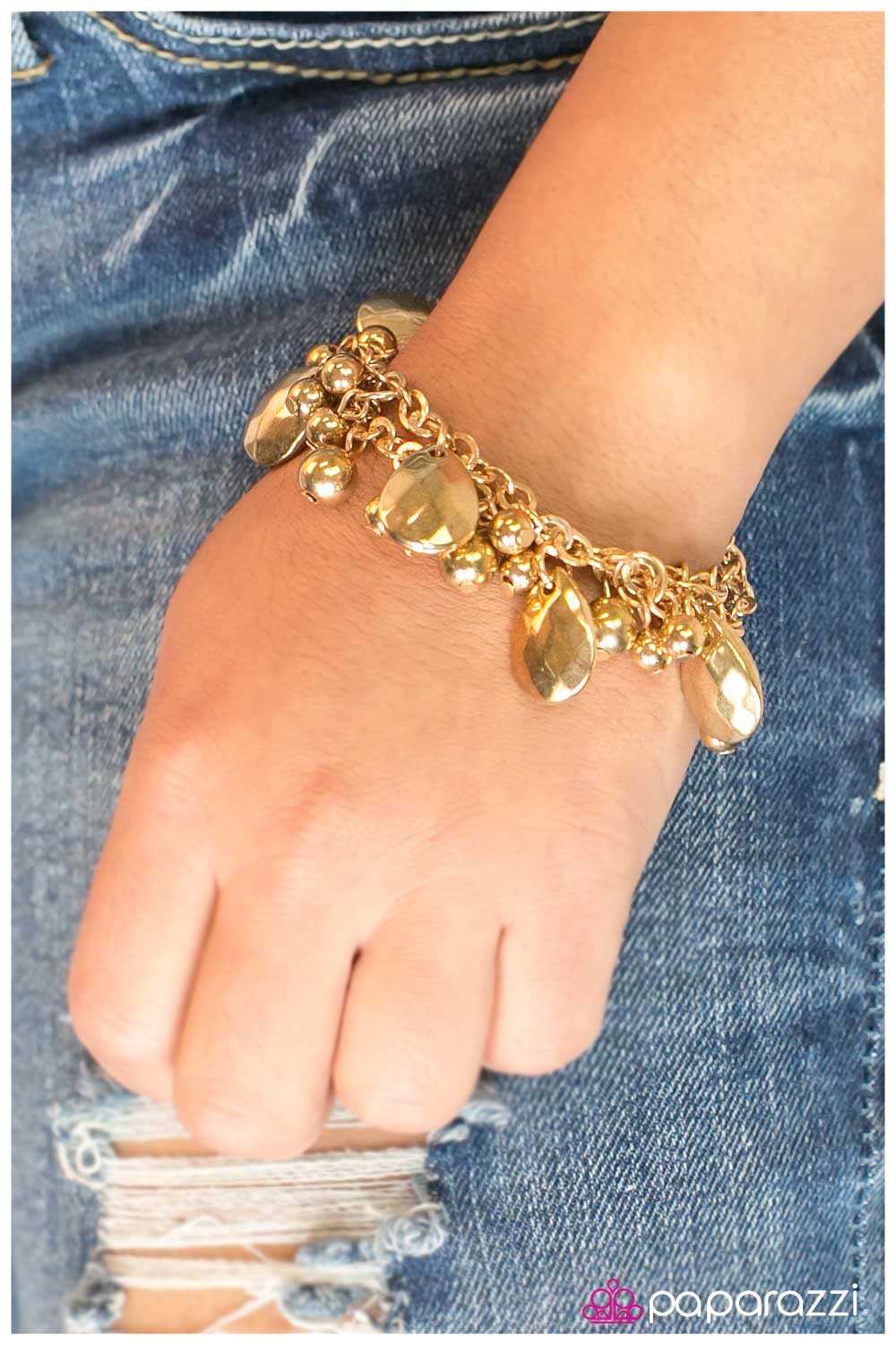 Paparazzi Bracelet ~ Like A Boss - Gold