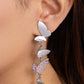 Flying Flashy - Pink - Paparazzi Earring Image