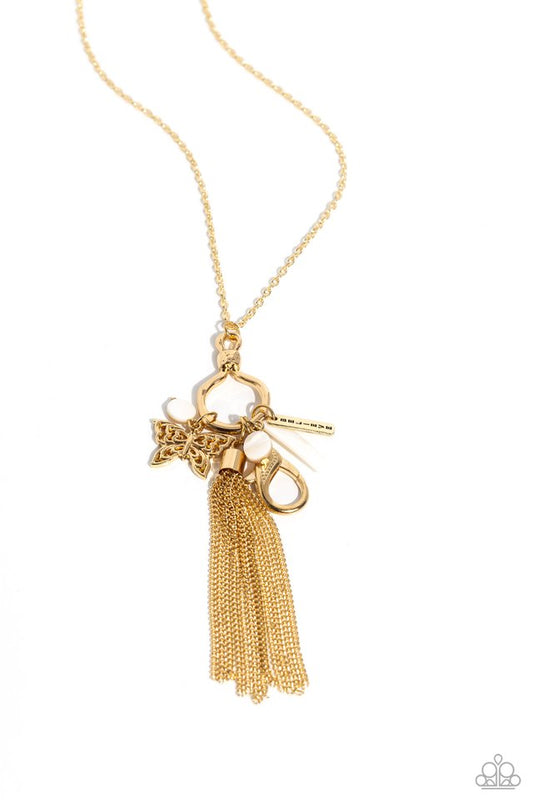 SHELL-ebrity Showcase - Gold - Paparazzi Necklace Image