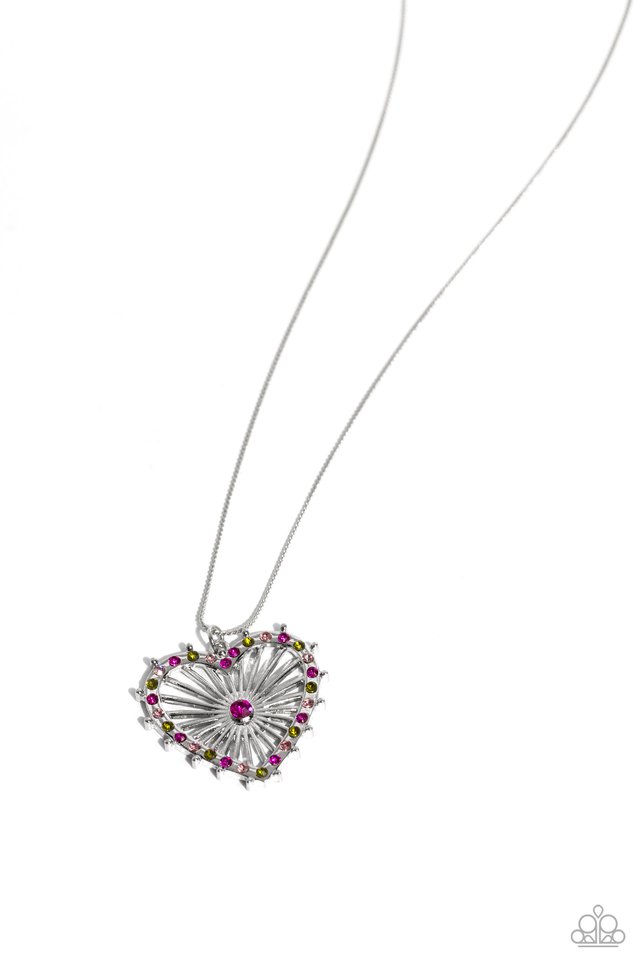 Flirting Ferris Wheel - Pink - Paparazzi Necklace Image