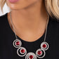 Dramatic Darling - Red - Paparazzi Necklace Image