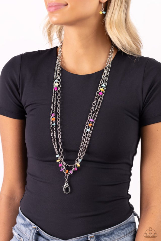 Seize the Stacks - Multi - Paparazzi Necklace Image