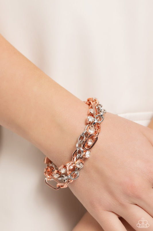 Two-Tone Taste - Copper - Paparazzi Bracelet Image