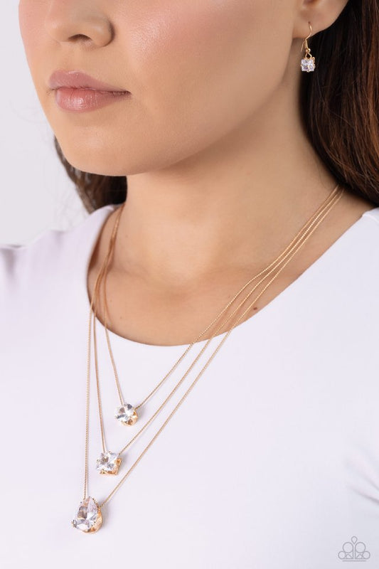 Lustrous Layers - Gold - Paparazzi Necklace Image