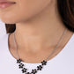 Flowering Feature - Black - Paparazzi Necklace Image