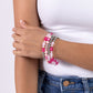 Glassy Gait - Pink - Paparazzi Bracelet Image