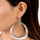 Asymmetrical Action - Silver - Paparazzi Earring Image