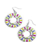 Ferris Wheel Finale - White - Paparazzi Earring Image