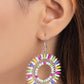 Ferris Wheel Finale - White - Paparazzi Earring Image