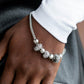 Draped Dedication - White - Paparazzi Bracelet Image