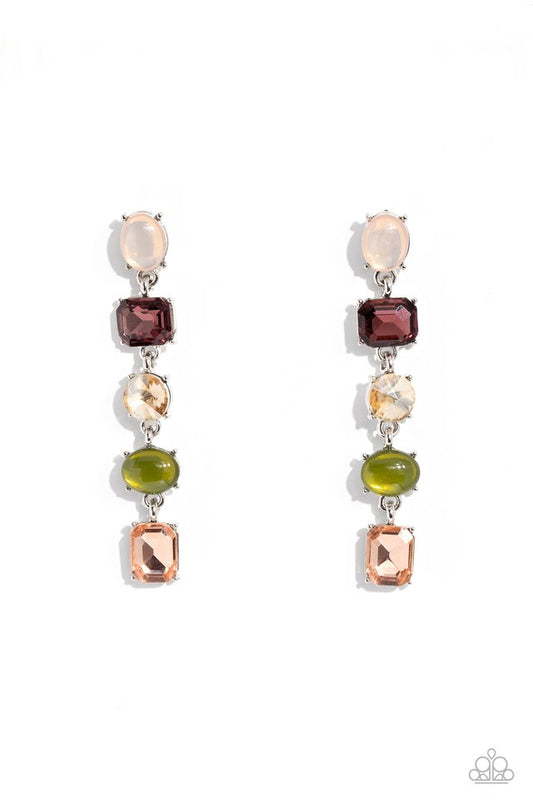 Sophisticated Stack - Multi - Paparazzi Earring Image