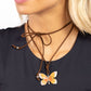 Winged Wanderer - Orange - Paparazzi Necklace Image