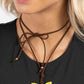 Winged Wanderer - Yellow - Paparazzi Necklace Image