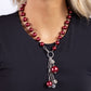 White Collar Welcome - Red - Paparazzi Necklace Image