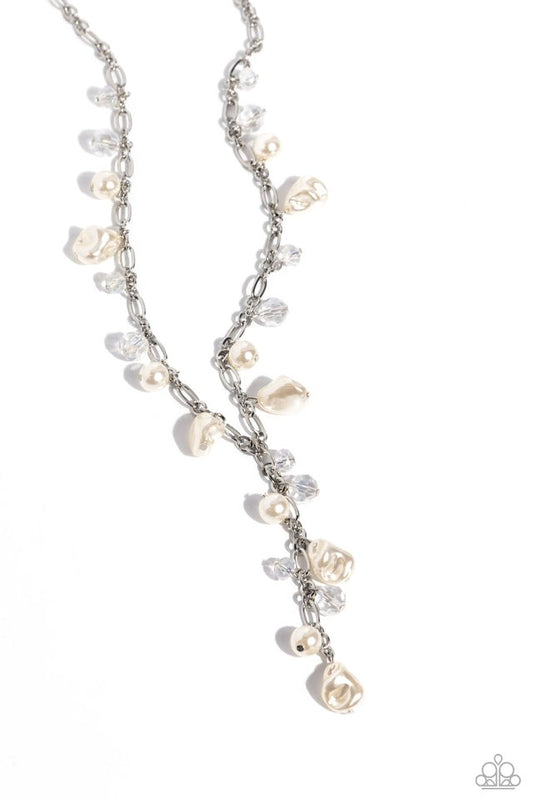 Admirable Array - White - Paparazzi Necklace Image