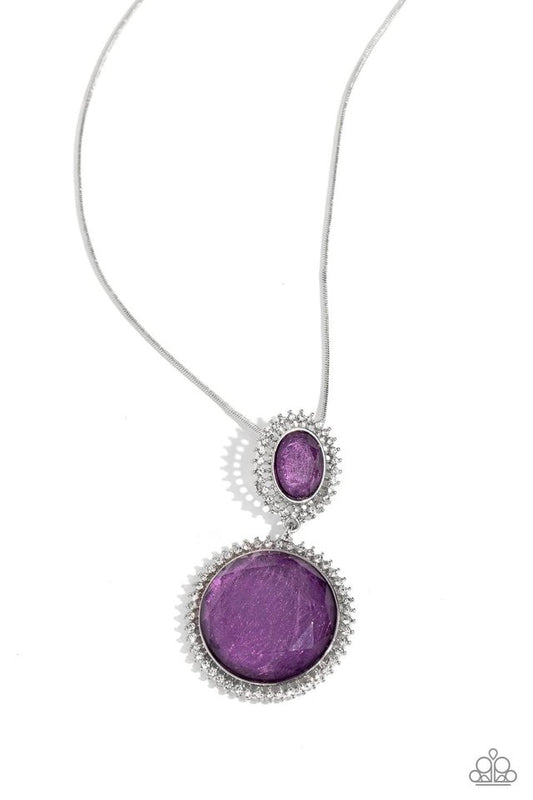 Castle Cadenza - Purple - Paparazzi Necklace Image